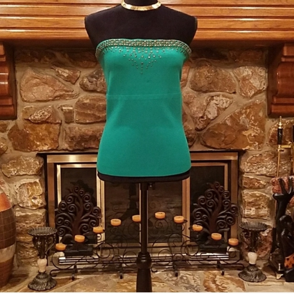 Cache Tube Top & Cardigan Sweater Set